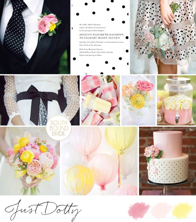 Just Dotty Wedding Inspiration Board | SouthBound Bride